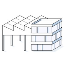 Gewerbebau Grafik